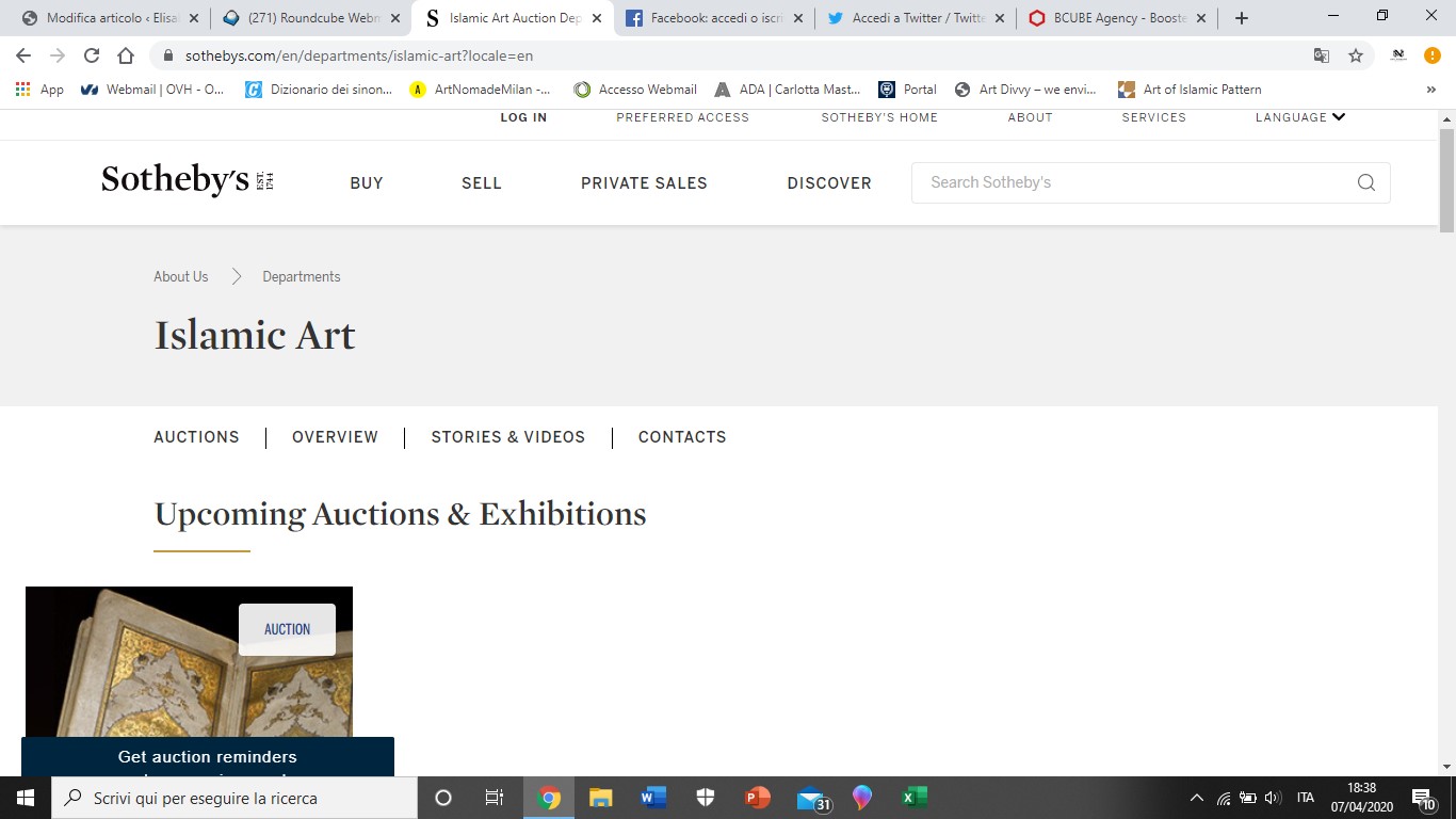 mercato arte islamica